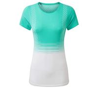 Ronhill Camiseta Tech Marathon S/S para Mujer, Mujer, Camiseta, RH-005319, Grecgreen/Brwhite, 14-16