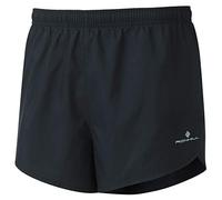 Ronhill, Pantalón Corto Core Split para Hombre, Negro/Blanco Brillante, XL