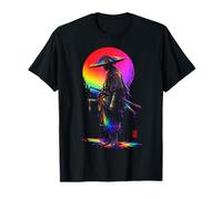 Ronin Samurai Sombrero de Paja Ilustración de Arte Japonés Camiseta