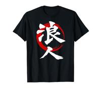 Ronin Samurai Warrior Kanji Bushido Code Japan (Front Back) Camiseta gráfica económica