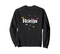 Ronja - Hermoso Nombre de niña con Mariposas Coloridas Sudadera