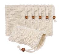 Ronlok 40 bolsitas de jabón, jabonera, sisal, tejido de rejilla, bolsa de jabón, bolsa de jabón con cordón para ducha y jabón