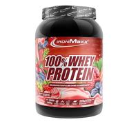ronMaxx 100% Whey Protein 900g - Red Berry Fusion - Batido alto en proteínas con BCAAs y EAAs para entrenamiento muscular y fitness