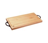 Ronneby Bruk Tabla de cortar Maestro haya con doble asa de hierro fundido 25x50 cm