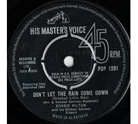 Ronnie Hilton - DON'T LET THE RAIN COME DOWN 7 INCH (7" VINYL 45) UK HIS MASTERS VOICE 1964