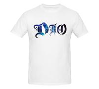 Ronnie Star James Star DIO Camiseta de Manga Corta para Hombre, Camisetas elásticas Ajustadas con Estilo Informal para Hombres y Mujeres, Camiseta de algodón