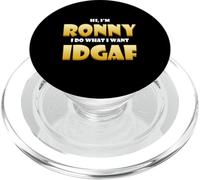 Ronny Costume Idgaf Meme Personalized First Name Ron Joke PopSockets PopGrip para MagSafe