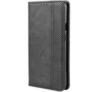 RonRun Funda Doogee N60 Pro, Carcasa Tipo Libro, Cuero PU Cierre Magnético Flip Folio Case de Teléfono Compatible con Doogee N60 Pro, Negro