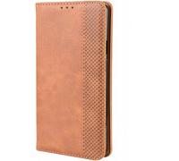 RonRun Funda Doogee N60 Pro, Carcasa Tipo Libro, Cuero PU Cierre Magnético Flip Folio Case de Teléfono Compatible con Doogee N60 Pro, marrón