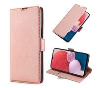 RonRun Funda para OPPO A38 4G/A18 4G, Funda Wallet Protectora de Cuero PU, con Soporte Plegable y Cartera Wallet Flip Caso Cubierta Case Carcasa para OPPO A38 4G/A18 4G(Oro Rosa)