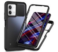 RonRun Funda para Xiaomi Redmi Note 13 5G con Protector de Pantalla Incorporado, Protección de 360 ° Anti Choque Transparente Carcasa Compatible con Xiaomi Redmi Note 13 5G Negro