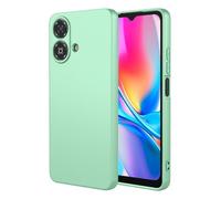 RonRun Funda para ZTE Blade A35e, Silicona Líquida Protectora Anti-Choques Case, con Forro de Microfibra antirayaduras Carcasa(Verde Claro)