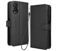 RonRun Funda TCL 505, Funda Libro con Ranuras de Tarjeta, Carcasa con Tapa de PU Cuero Compatible para TCL 505, Negro