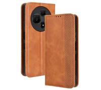 RonRun Funda TCL 60 NxtPaper, Carcasa Tipo Libro, Cuero PU Cierre Magnético Flip Folio Case de Teléfono Compatible con TCL 60 NxtPaper, marrón
