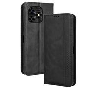 RonRun Funda UMIDIGI G5 Mecha, Carcasa Tipo Libro, Cuero PU Cierre Magnético Flip Folio Case de Teléfono Compatible con UMIDIGI G5 Mecha, Negro