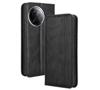 RonRun Funda Xiaomi Poco F7 Pro, Carcasa Tipo Libro, Cuero PU Cierre Magnético Flip Folio Case de Teléfono Compatible con Xiaomi Poco F7 Pro, Negro