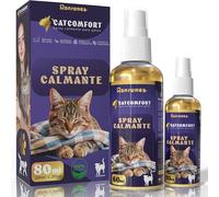 Ronrunea® | Kit Doble de Spray de Feromonas Calmantes para Gatos (80ml) | Incluye un Bote de 60ml + un Bote de 20ml Extra | Mejora Comportamiento y Reduce Marcaje con Orina | Viajes en Transportin.