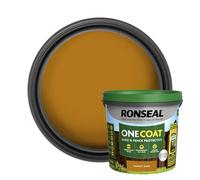 Ronseal Protector de cobertizo y valla de una capa, color dorado, 5 litros (cubre hasta 6 paneles de valla) protección para todo tipo de clima