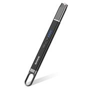 RONXS Encendedor eléctrico a prueba de viento, arco sin llama, USB, encendedor de velas de plasma, recargable con gancho para colgar, para velas, barbacoas, camping