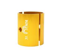 Ronyme 2 Piezas Adaptador de Vástago de Bicicleta Convertidor de Tamaño de Manillar Manguito Reductor Casquillo Convertidor de Vástago Material de Aleación D, Oro 31,8-35mm