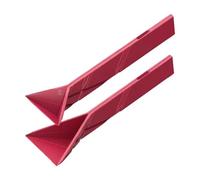 Ronyme 2 Piezas Cucharas Medidoras Plegables Multifunción Utensilios Cocina Juego Cucharas Ajustables Material PP Fácil Limpieza Adecuadas para Repostería Us, Rojo, Individual