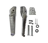 Ronyme 2 piezas de estriberas traseras para motocicleta, reposapiés para motocicleta, piezas de repuesto para pedales, repuesto duradero, fácil instalación,