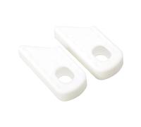 Ronyme 2 Protectores de bielas para Bicicleta de montaña, prácticos Manguitos de Silicona, universales, Resistentes a arañazos y Suaves, Blanco