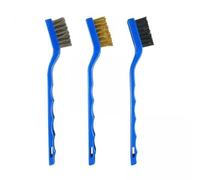 Ronyme 2x3x Cepillos de Limpieza para Motor de Coche, Limpiador de Metales para Cepillo de Eliminación de Carbono del Motor, Azul, 2 Piezas