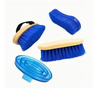 Ronyme 4 Piezas Almoza para Caballos Práctico | con Mango, Kit Aseo para Caballos, Jinetes