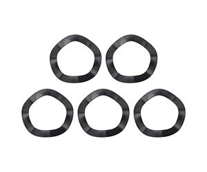 Ronyme 5 Piezas Arandelas de Eje Inferior para Bicicleta de Montaña con Manguito de Acero Y Goma de Reducción Adecuadas para Reparación Montaje Tal, 31,5 mm Interior