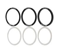 Ronyme 6 Piezas Arandela Eje Inferior Bicicleta Junta Espaciador Plato Preciso Ligero para Bicicleta Adecuado para Bicicletas Montaña Carretera, 30MM