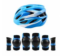 Ronyme 7 Piezas Casco con Coderas Table | Casco con Rodilleras y Coderas, Acolchado, Procción para Patinaje, Depors Al Libre, S