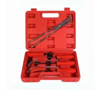 Ronyme 8 Piezas Removedor de Muelle de Freno Juego Herramientas para Tambor Extractor Ajustador Zapatas Empuñaduras Metálicas Estuche Moldeado Adecuado para Reparación de Frenos Mantenimiento en Casa