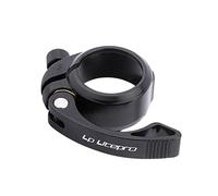 Ronyme Abrazadera de de Sillín para Bicicleta con Fijación Mejorada por Tornillo Y Brazo Extendido Acabado Pulido Sin Rebabas Adecuada para, Negro
