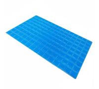 Ronyme Almohada de Gel Hoja Flexible Diseño de Cuadros Estampado Embossed Estructura Plana Material Poliéster para Hogar Viaje, 50 30 0.3cm