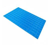 Ronyme Almohada de Gel Hoja Flexible Diseño de Cuadros Estampado Embossed Estructura Plana Material Poliéster para Hogar Viaje, 56.5 36.5cm