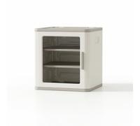 Ronyme Armario Infantil de Almacenamiento Cubo Mueble Auxiliar Organizador Modular Estantería Configuración Apilable y Personalizable 2x2 con Superficie de, Estilo Transparente - 1 Unidad