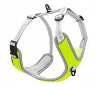Ronyme Arnés Ajustable Arnés para Perro Arnés Pecho Arnés Antitirones Arnés Reflectante con Malla 3D Transpirable y Tiras Visibles 360 Grados Adecuado para, Amarillo, XL