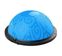 Ronyme Balón de Entrenamiento de Equilibrio para Ejercicios de Cuerpo Completo Media Esfera Inflable y Base Redonda con, Azul Nube Auspiciosa, Profesional Nube Auspiciosa, Azul