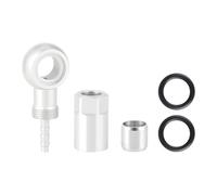 Ronyme Banjo de Freno Hidráulico para Bicicleta Kit Inserto Tubo Adaptador Freno Disco Oliva Tuerca Anillo Sellado Material Resistente Al Desgaste Compatible, Plata