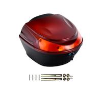 Ronyme Baúl Trasero para Motocicleta Caja de Almacenamiento Maleta Accesorio Impermeable Hecho en PP Adecuado para Transporte Y Viajes, Rojo Oscuro