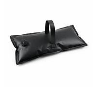Ronyme Bolsa de Peso Portátil para Carteles Contrapeso Lastre Contenedor de Agua Material Sintético Impermeable con Tapa de Rosca y Correa Robusta para Mover, Negro, 20KG