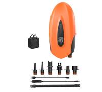 Ronyme Bomba de Aire Portátil Inflador Inalámbrico Compresor de Dos Succión Rápida Flujo 350 L/min y 90 L/min Batería Integrada 12000 Mah Kit con Adaptadores, Style to 2