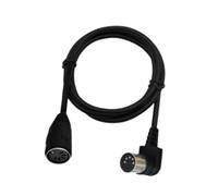Ronyme Cable adaptador de audio, cable de extensión DIN profesional, reemplaza piezas de repuesto, ángulo de 90 grados, 150 Cm X 2 Cm X 2 Cm
