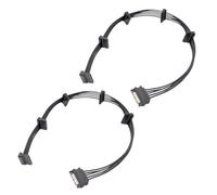 Ronyme Cable adaptador divisor de corriente de 2 uds, divisor duradero de 1 macho a 5 hembra para computadora