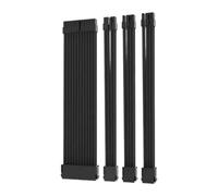 Ronyme Cable de extensión para fuente de alimentación de 18 AWG, portátil, resistente, práctico y suave, trenzado con peine de 30 cm, 24 pines, 8 pines, Negro
