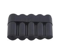 Ronyme Caja de Almacenamiento para Monedas con 5 Compartimentos para Monedas de 10, 20 CT, 1 Euro y 2 Euros, Negro