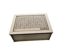 Ronyme Caja de Dinero Banca de Madera Almacenaje Piggy Bank con Organizador Decorativo Madera Adecuada para Niños Adultos Casa, B