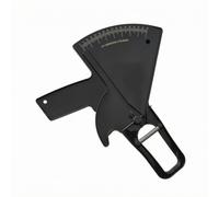 Ronyme Calibrador de Grasa Corporal Plicómetro Medidor Antropométrico Compás de Pliegues con Acción de Pinza Manual y Escala Visible 0 a 80 Mm Adecuado para, Negro