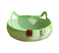 Ronyme Cama para Gatos de Cuerda Tejida, Cesta para Dormir, Resistente a arañazos, con Pelota de Cuerda para Jugar, sofá para Mascotas pequeñas, para, M